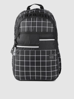 Wildcraft WIKI PACK 4 Checks Black 29.5 L Backpack(Black)