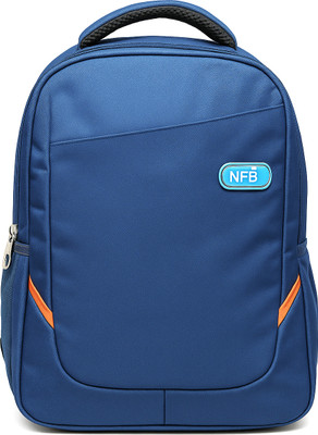 NFB Waterproof – Durable, Fully Padded, Dual Bottle Holders, Extra Stitched ,Unisex 28 L Laptop Backpack(Blue)