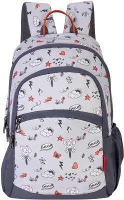 Cosmus KIDO APPU Kids GREY 15L 14 inches Polyester School Backpack Bag 15 L Backpack(Grey)