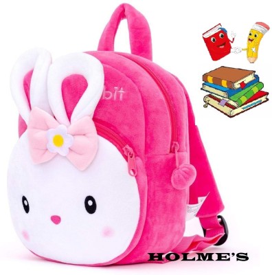 Bluemoon Rabbit Design Character Kids School Bag Backpack (Red 12 L) For /Baby/ Boy/ Girl 10 L Backpack(Pink)