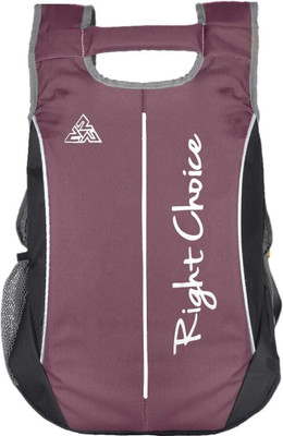 RIGHT CHOICE New (2219) black purple styli 20 L Backpack(Purple)