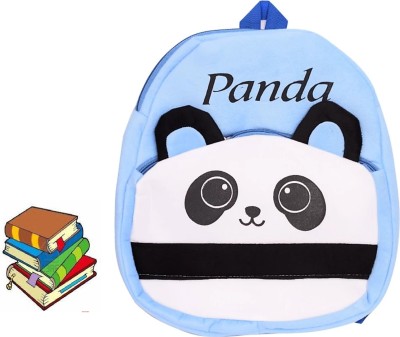 A Little Swag Kids School Bag Panda Soft Plush Backpacks Cartoon Boys-Girls(Blue,White,10 L) 11 L Backpack(Blue)