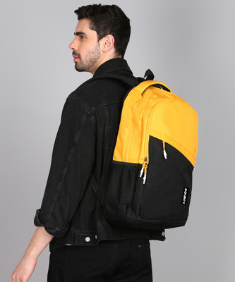 HOLME'S For Unisex Bag,Office/School/College/Business 30 L Laptop Backpack(Yellow, Black)