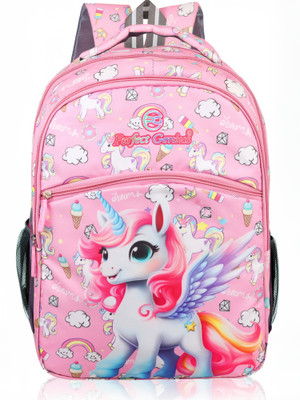 PERFECT GENIUS FunBuddy School Bag – Lightweight, Durable & Stylish Backpack for Kids (3-9 Yrs) 24 L Backpack(Pink)