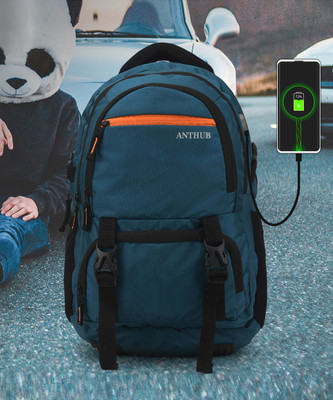 ANTHUB 1001 Unisex With USB Port And Rain Cover 40 L Backpack(Multicolor)