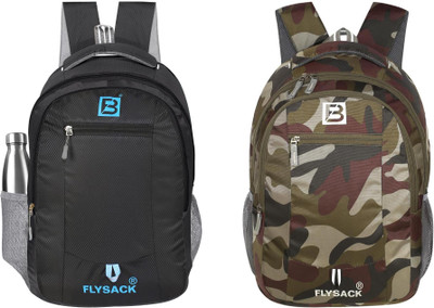FLYSACK Everyday Versatile Casual Durable Stylish Multi-Purpose Classic Backpack 35 L Backpack(Black, Multicolor)