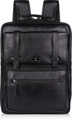 VOZIK Premium Genuine leather Backpack Unisex|Office|Travel 35 L Backpack(Black)