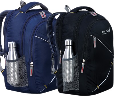 SKY RISE 35 L Casual Waterproof Laptop Bag-(Pack of 2) 35 L Laptop Backpack(Blue)