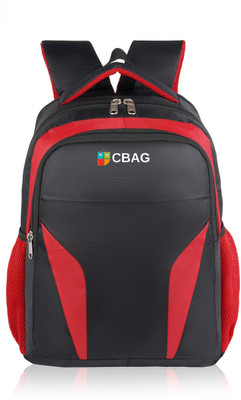 CBAG Durable Laptop Backpack with Multiple Compartments 40 L Laptop Backpack(Red, Black)