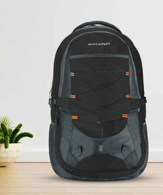 MOM'S GADGETS Laptop Backpack 1002 Unisex Spacy Fits Upto 16.5 Inches/College Bag/School Bag 55 L Backpack(Black, Grey)