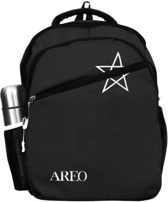 AREO 32Ltr water resistant Casual Backpack,Unisex College Bag,School, office Backpack 32 L Backpack(Black)