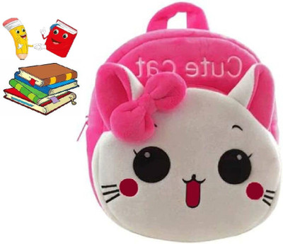 Aveek Cute Ct Preschool Kids Bag Beautiful Backpack 10 L Backpack(Pink)