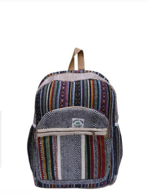 pleasing forest New Pure Hemp Laptop Bag Backpack/Traveler Bag 5 L Laptop Backpack(Multicolor)
