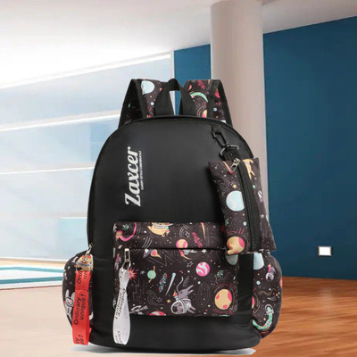 Zaxcer Stylish BaGs add single catlog 15 L Laptop Backpack(Black)