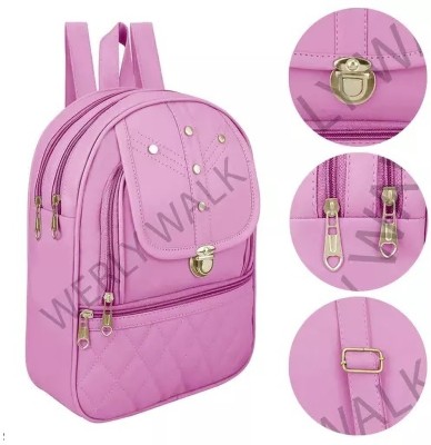 EVOLIC Small 20 L Backpack Stylish Cute Backpack For Girl 20 L Backpack(Pink)