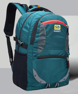 SBCOLLECTION Unisex Spacy with rain cover and reflective strip Daily Commuter Travel 40 L Laptop Backpack(Green)