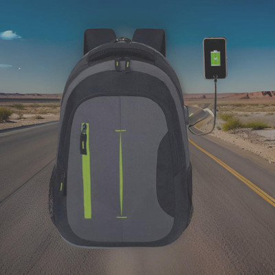 HouseOfCommon backpack bag laptop bag school backpag(18.4*14) 37.1 L Laptop Backpack(Black)