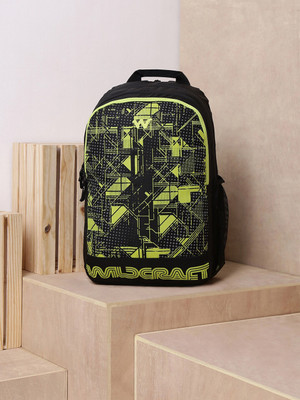 Wildcraft Graphic Printed Backpack 30 L Backpack(Black)
