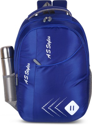 A S STYLES Medium Light Weight Trendy School & College Bag Unisex Casual Waterproof 30 L Laptop Backpack(Blue)