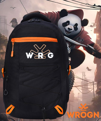 WROGN waterproof with three compartments spacious unisex fits upto 17 inch 45 L Backpack(Orange)
