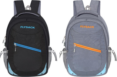 FLYSACK Everyday Versatile Casual Durable Stylish Multi-Purpose Classic Backpack 35 L Backpack(Black, Grey)