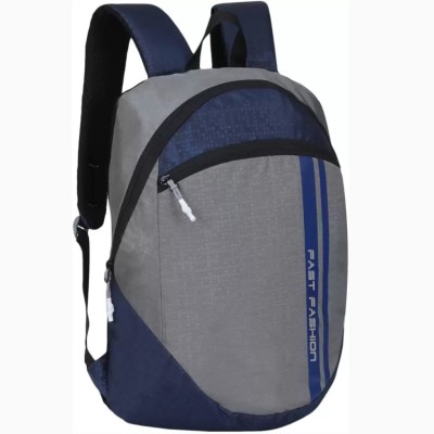 Fast Fashion FFQ1 Blue+Grey_14_12 22 L Backpack(Blue, Grey)