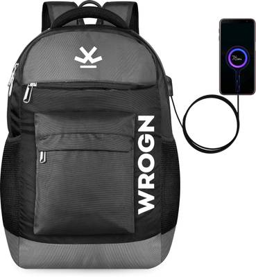 WROGN Unisex Smart Bag With USB Charging Port Casual Laptop Bag-Office Bag-School Bag 35 L Laptop Backpack