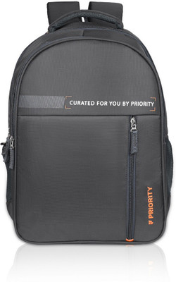 Priority 18 Inch Classic Grey Polyester 33 L Laptop Backpack(Grey)
