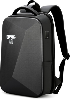 TECPHILE SB051 Hard Shell Laptop Backpack, 15L, Fit for 17” Laptop Waterproof 15 L Laptop Backpack(Black)