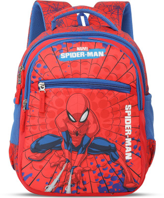 Priority 16 inch Snickers 004 Spiderman Printed Red 27 L Backpack(Red)