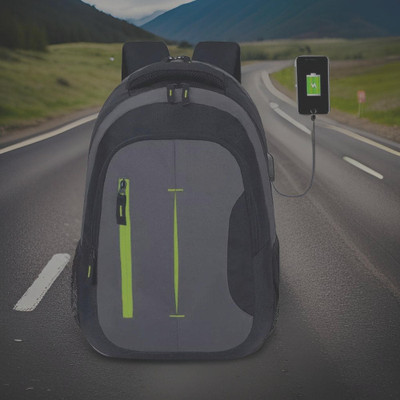 HouseOfCommon backpack bag laptop bag school backpag(18.4*14) 37.1 L Laptop Backpack(Black)