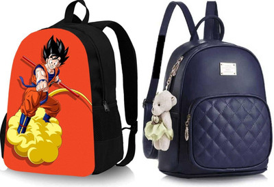 khatushyam collection A_GOKU_@@_3 & pc34_abc 30 L Backpack(Black, Blue)