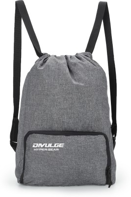 divulge PUNCH Back PUNCH Daypack, Drawstring bag, Sport Bag Gym Bag 18 L Backpack(Grey)