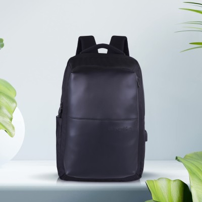 SPOTIC Casual Classy Design 35 L Laptop Backpack(Black)