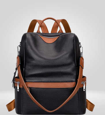 HouseOfCommon Women's Fashion Backpack Purses Multipurpose Design Handbags and Shoulder Bag 25 L Backpack(Black)