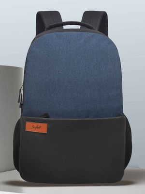 SKYBAGS Evo Black & Navy 18 L Laptop Backpack(Blue)