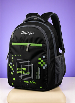 Right Flex school backpack,men bag 35 L Laptop Backpack(Black)