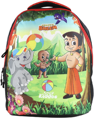 smily kiddos Licensed Chhota Bheem Junior Backpack 2 - Red & Black 20 L Backpack(Red)