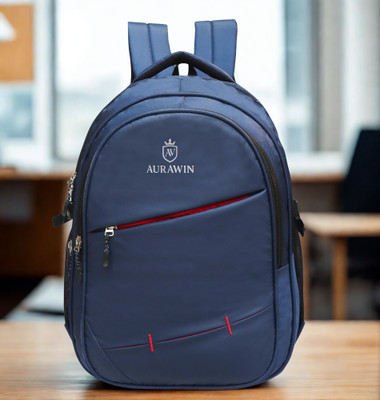 aurawin 04 Compartment With 05 Pocket 35 L Laptop Backpack(Blue)