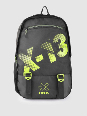 HRX by Hrithik Roshan Unisex Printed Backpack 19.5 L 23 L Backpack(Black)