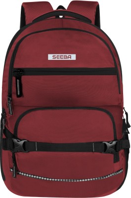 SEEBA Spacy 5 Zipper Unisex Laptop Backpack-Casual Bag-Office Bag With Rain Cover 35 L Laptop Backpack(Maroon)
