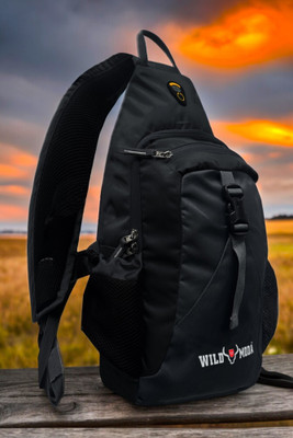 Wildmoda JourneyMate Urban Crossbody Companion 15 L Backpack(Black)