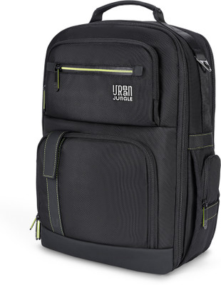 Urban Jungle by Safari Shuttle 24 L Laptop Backpack(Black)