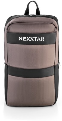 NEXXTAR Water-Resistant Office Backpack for Travel & Everyday Use (Brownish Grey) 25 L Backpack(Grey)