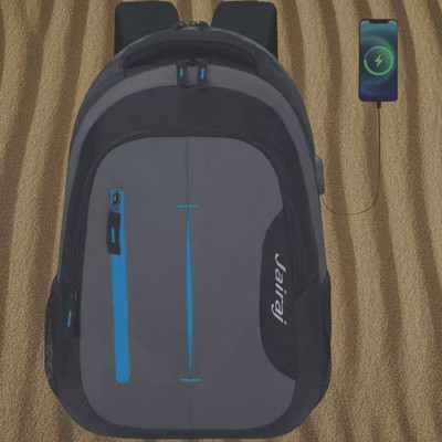 JairaJ backpack bag laptop bag school backpag(20*14) 38 L Laptop Backpack(Blue, Grey)