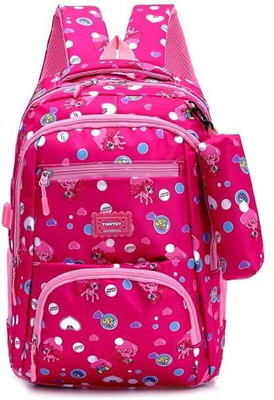 NAVELA Cartoon School Backpack for Girls Lightweight, Spacious & Stylish Kids Bag 30 L Laptop Backpack(Pink)