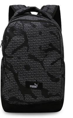 PUMA ACADEMY AOP Backpack 29 L Backpack(Black, White)