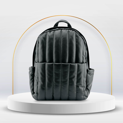 Fastrack Puff and Pack Backpack in Black 13.53 L Laptop Backpack(Black)