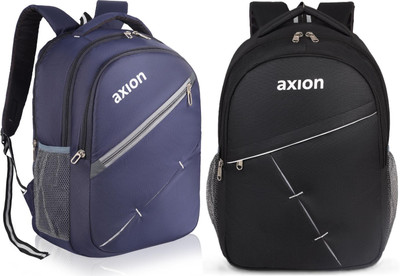 Axion Large 30L Backpack for Men Laptop Bags Women College School Waterproof Bagpack 30 L Backpack(Blue, Black)