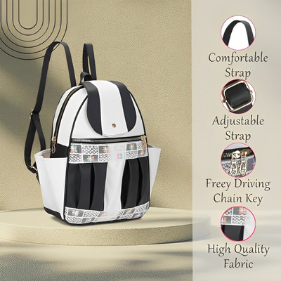 Zoyaebazar Women Backpack 10 L Laptop Backpack(Black)